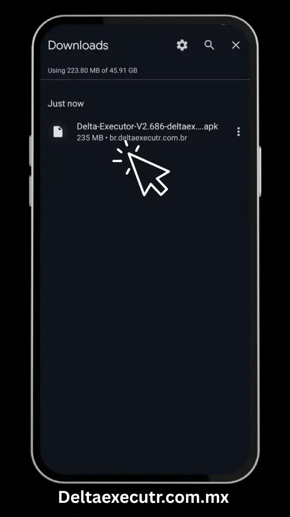 Haga clic en el archivo descargado