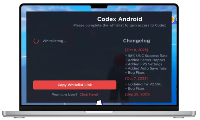 Codex Executor (Roblox) V2.682 para Android, iOS, PC 2026 7 GETTING KEY