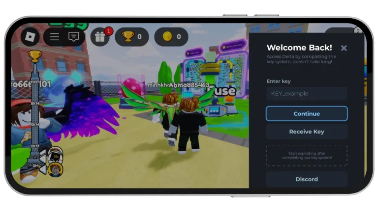 Cómo obtener la Delta Executor Key utilizando Linkvertise - Abril 2026 2 Botao-Recibir-Clave