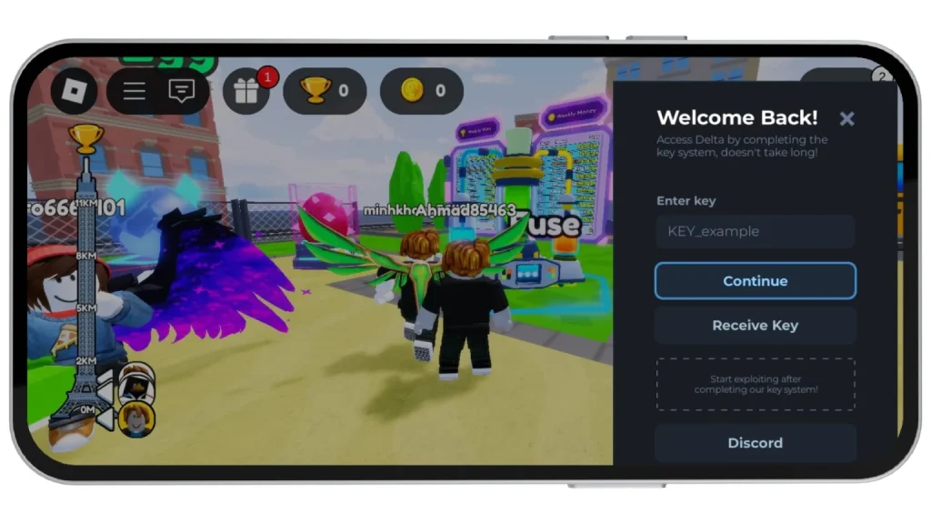 Botón de recepción de clave