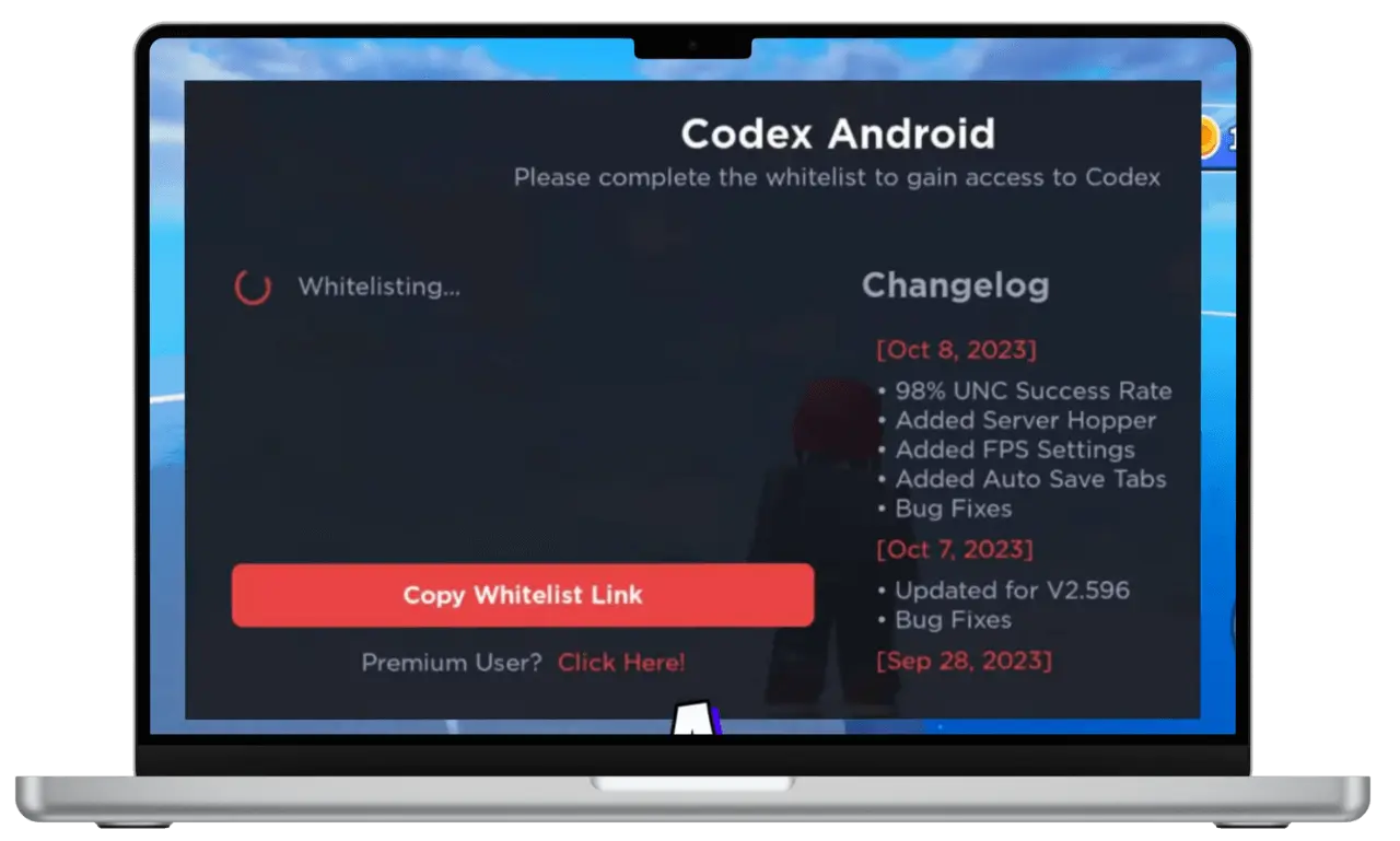 Codex Executor (Roblox) V2.682 para Android, iOS, PC 2026 7 GETTING KEY
